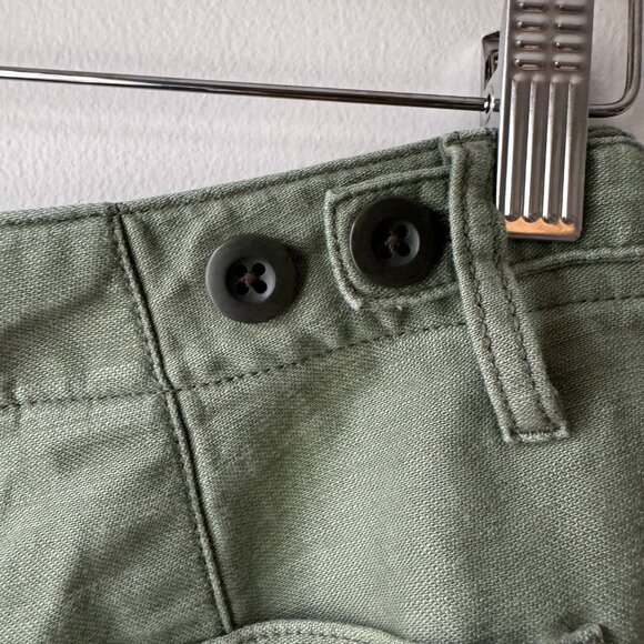 NWOT Madewell Green Cropped Cargo Pants - Utility Green - Picture 3 of 8